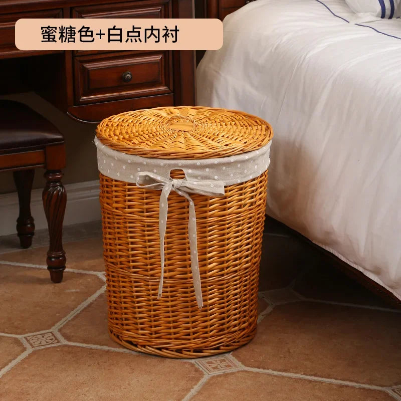 Large Rattan Laundry & Storage Basket