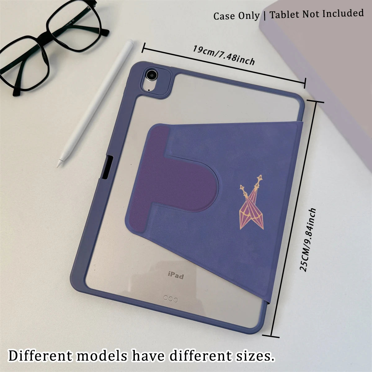 360 ° Rotating Foldable Case to Easily Protect Your Pad: Compatible with iPad Air 6,Air 5,4,10,2024,air m3/a16 2025
