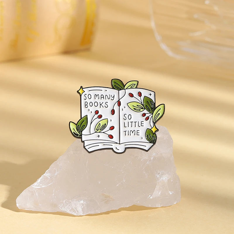 So Many Books So Little Time Enamel Pin
