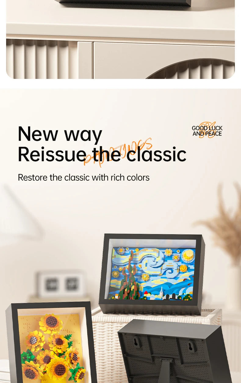 Van Gogh Starry Night Building Block Art Set