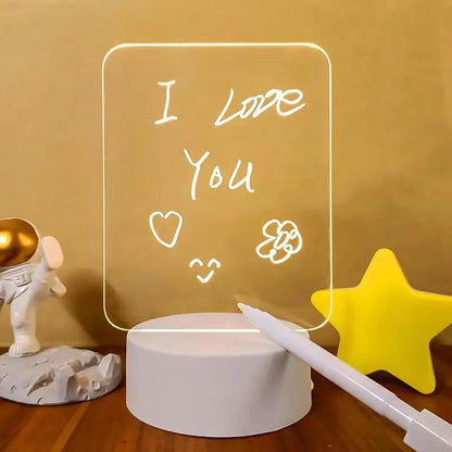 Acrylic LED Desktop Dry Erase Board