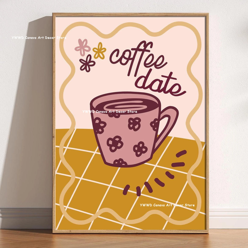 Buongiorno Espresso Canvas Print What Is Tea Food and Beverage Kitchen Wall Art Poster for Modern Living Room Home Decor