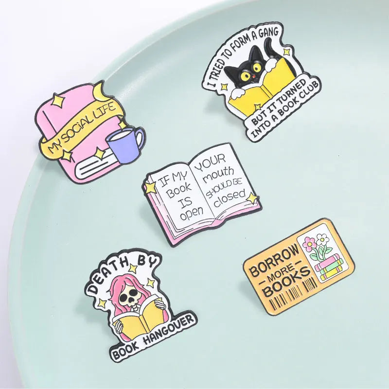 You Have Enough Books Enamel Pin Set