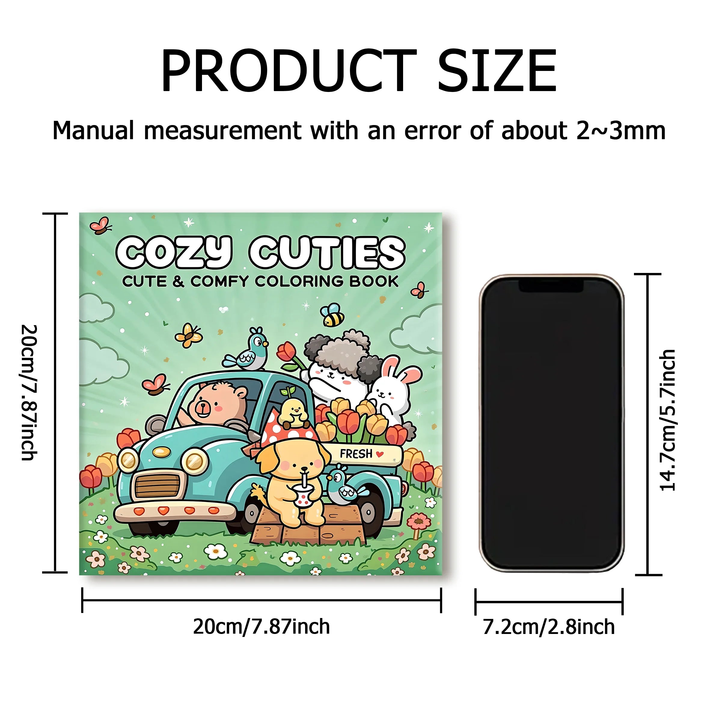 COZY CUTIES: Bold-easy Patterns Coloring Book for Adults Cute Drawing Book