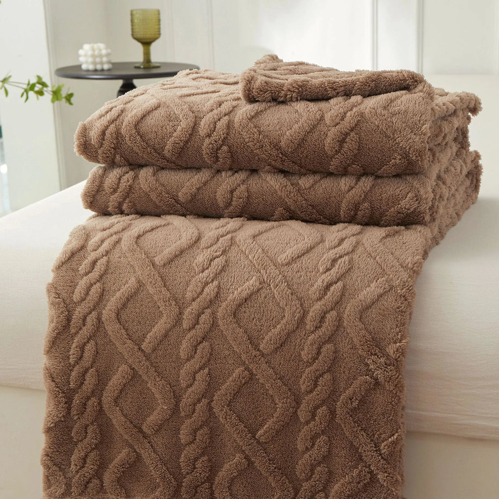 New Winter Sherpa Throw Blanket