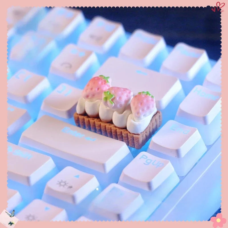 Creative Cute Personality Keycap Peripheral Keycap Custom A Birthday Present Keycap Suitable for Mechanical Keyboard Cross Shaft