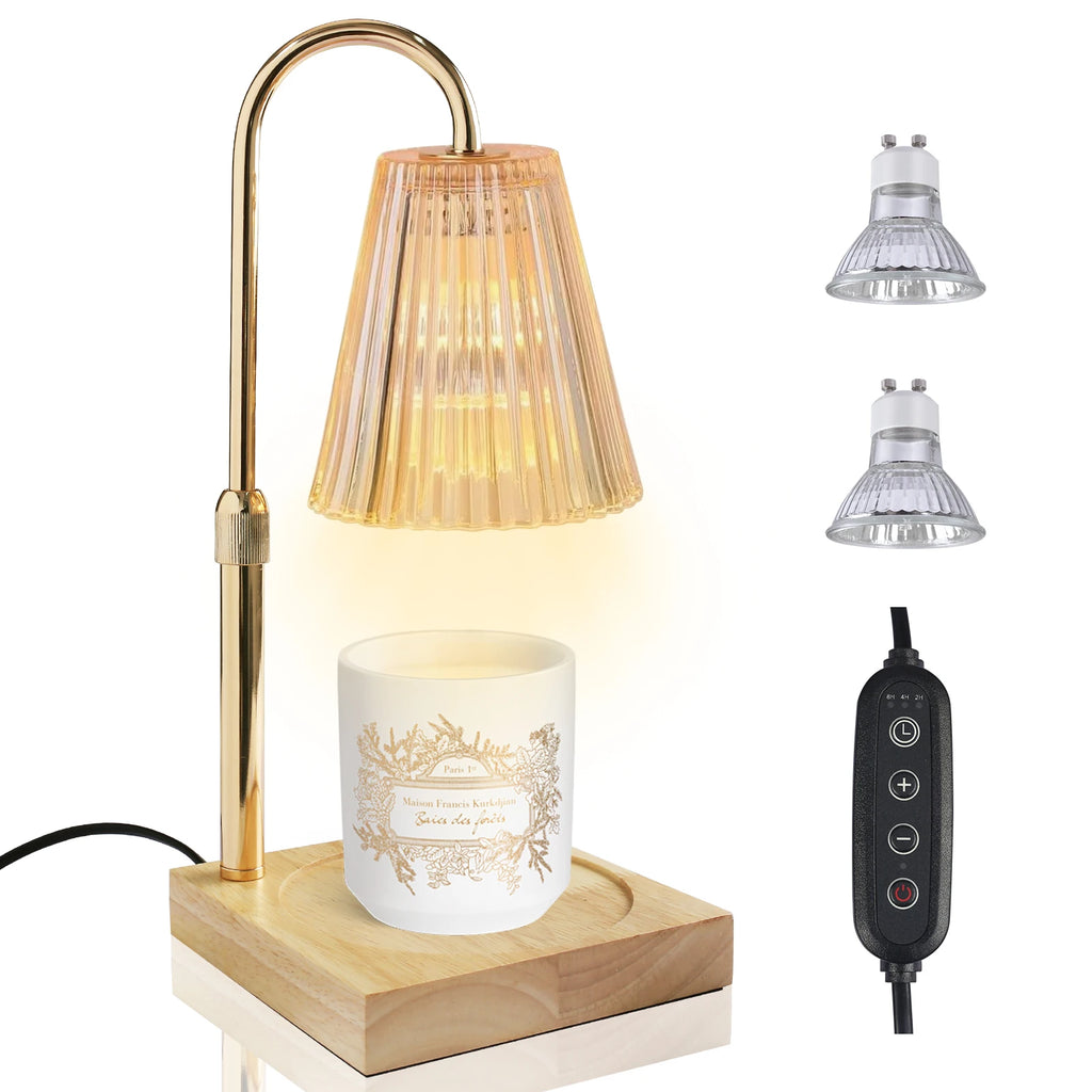 Vintage Candle Warmer Lamp with Timer