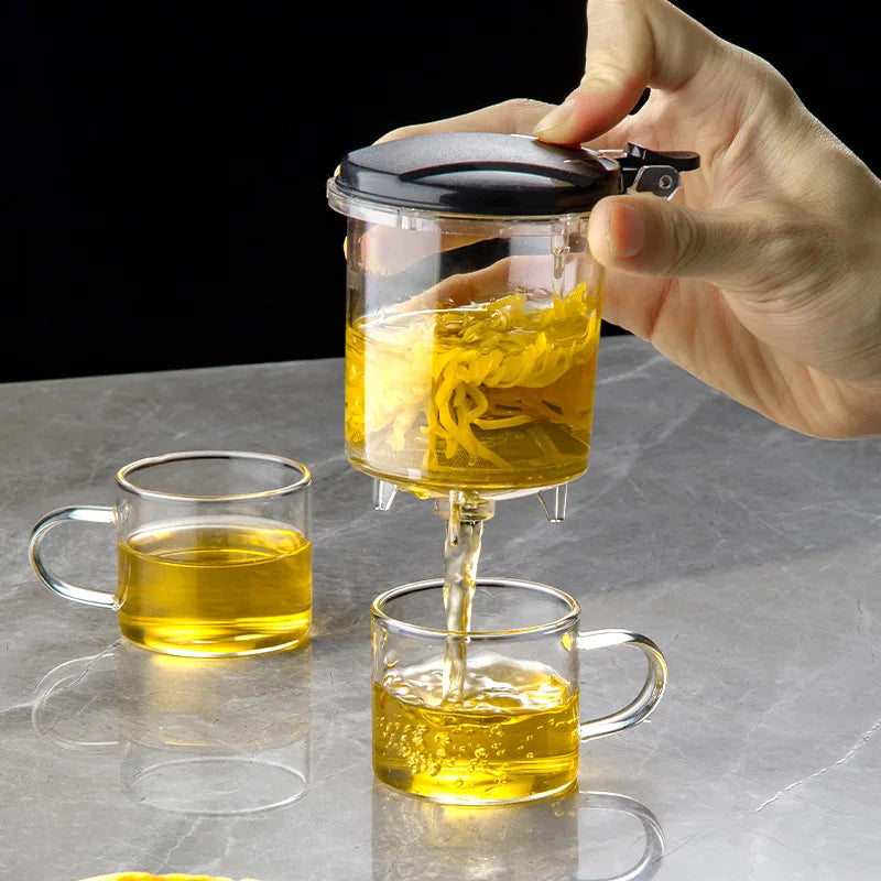 Heat-Resistant Glass Teapot with Built-In Infuser – Perfect for Loose Leaf & Blooming Teas