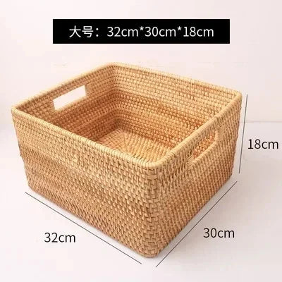 Rattan Bamboo Woven Storage Basket