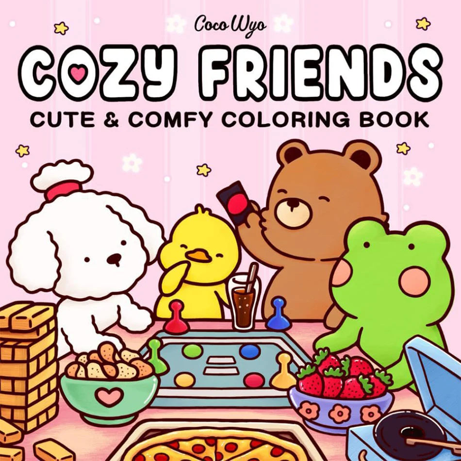Cozy Friends Halloween Coloring Book for Adults & Teens