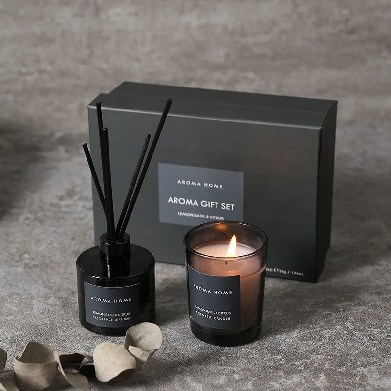 Aromatherapy Candle & Oil Gift Set