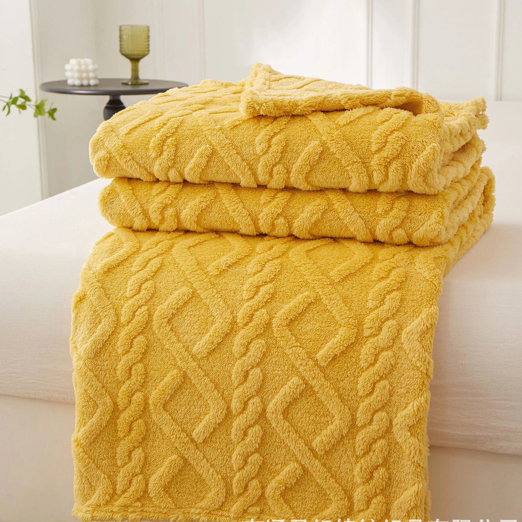 New Winter Sherpa Throw Blanket