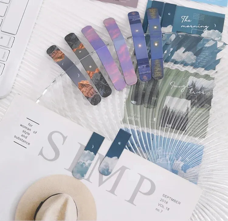 Forest Landscape Magnetic Bookmark Set