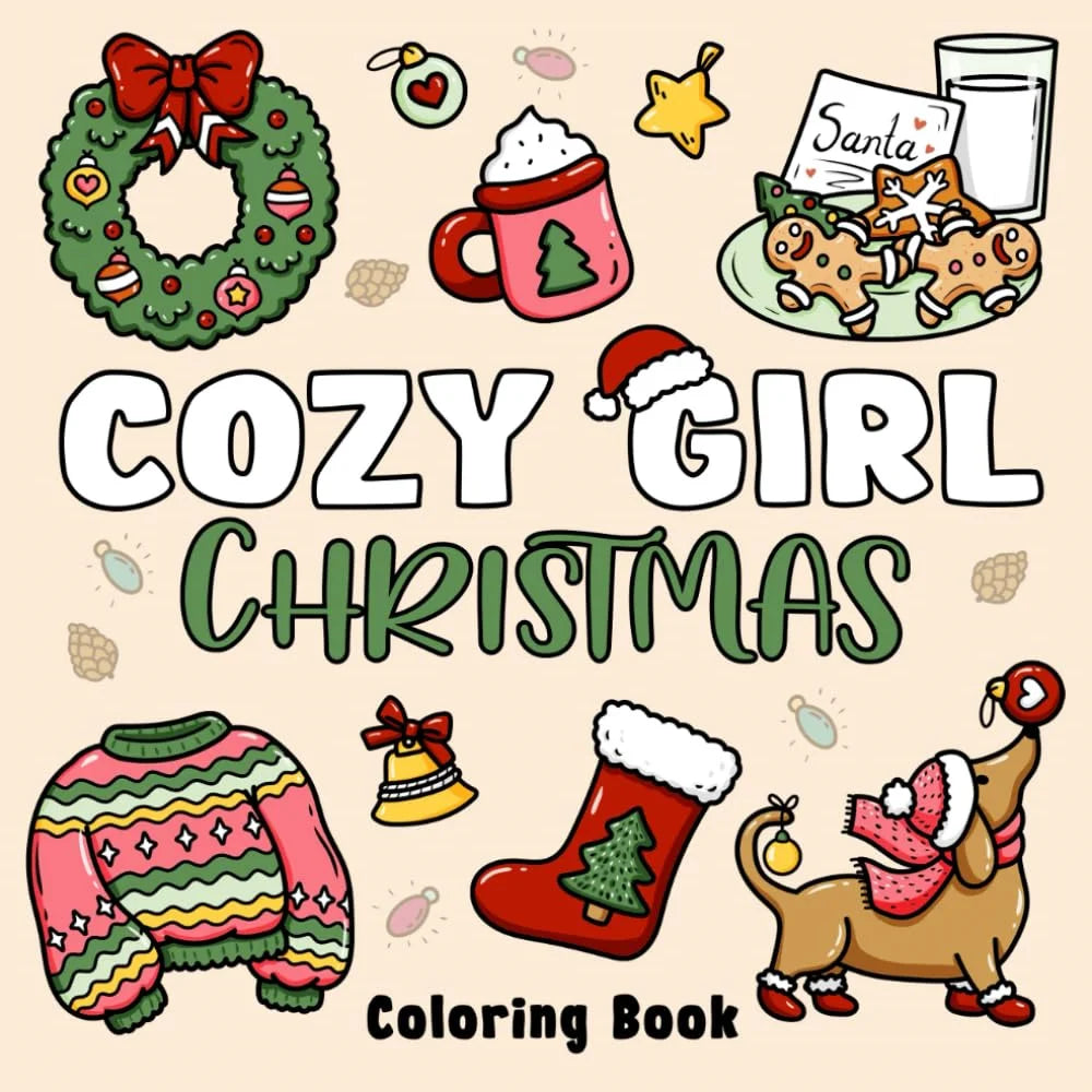 Cozy Christmas Coloring Book for Adults