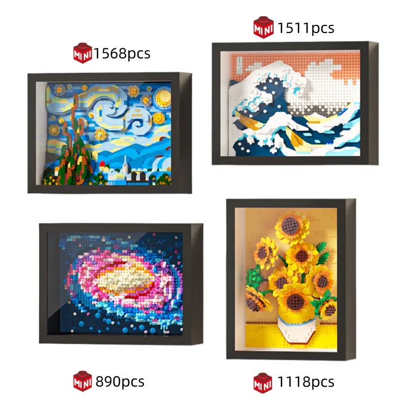 Van Gogh Starry Night Building Block Art Set