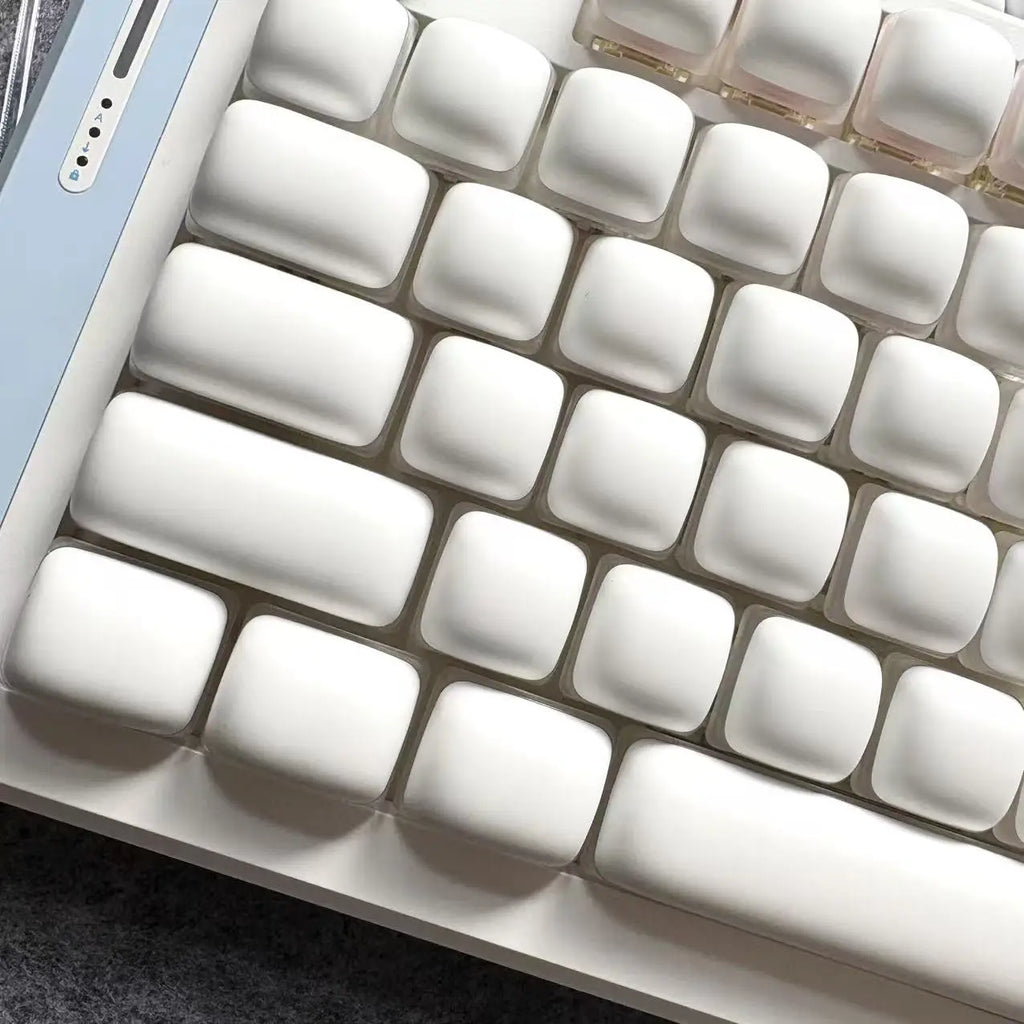 140 Keys Cute Keycaps Cat MOG Keycaps PBT Pink Keys Gift for Girl Cute New Square Thermal Sublimation Mechanical Keyboard 6.25U