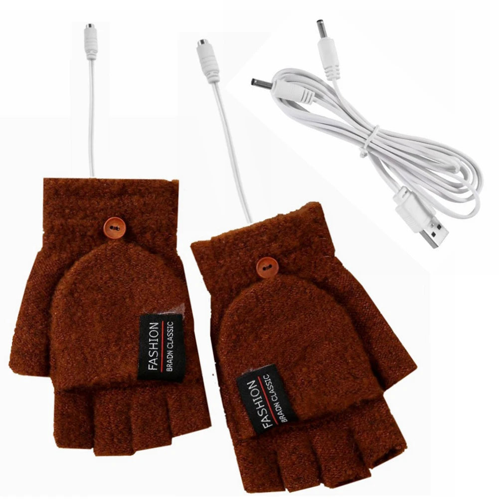 Electric USB Heated Winter Gloves