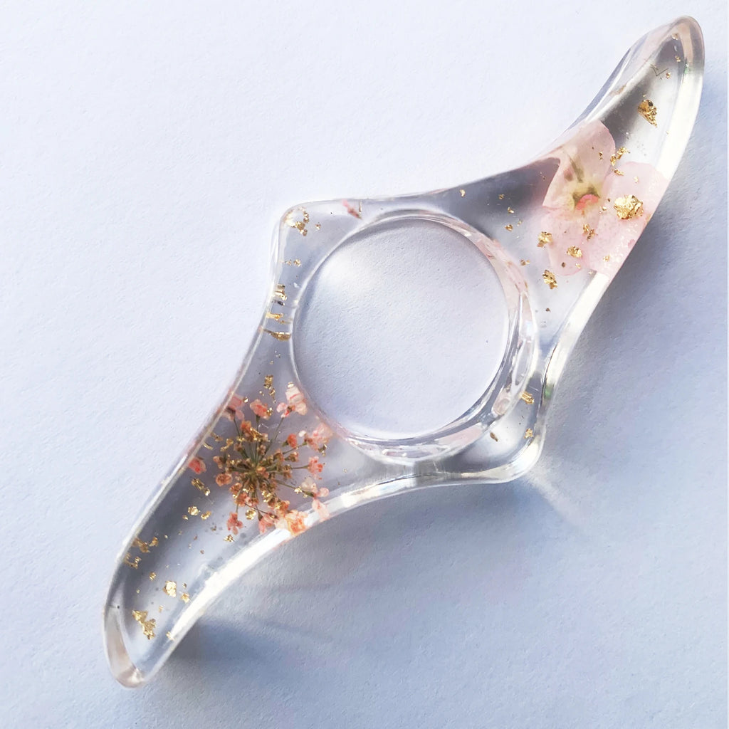 Finger Ring Resin Bookmark