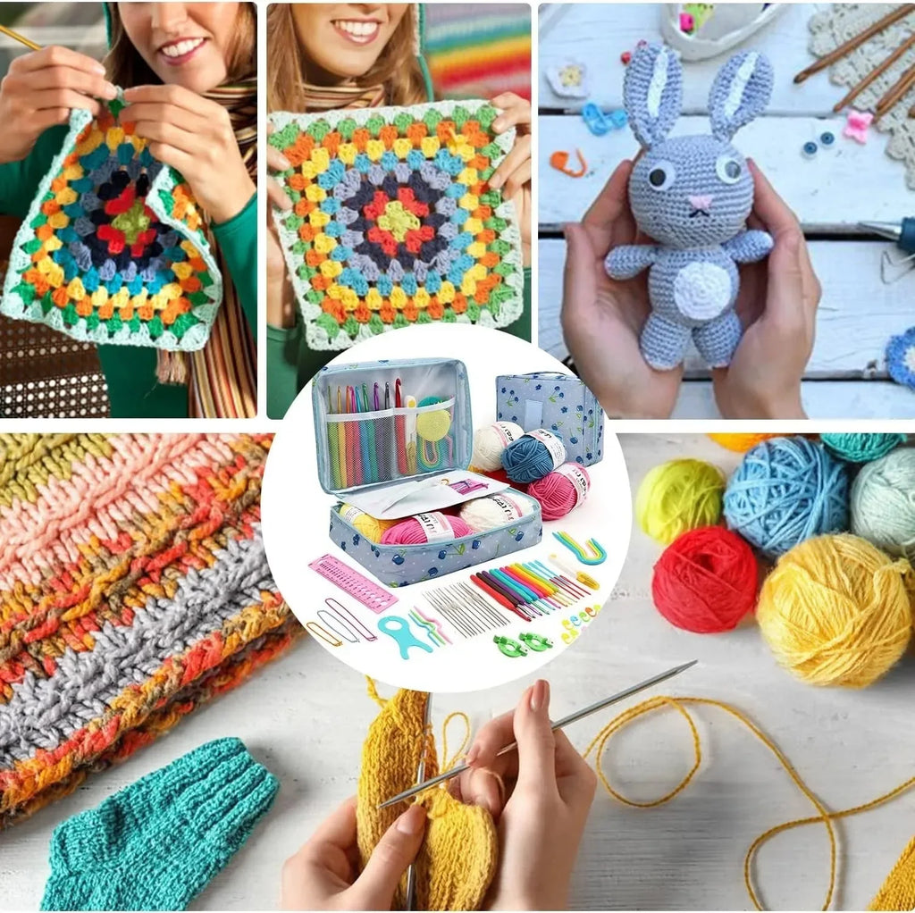 59-Piece Complete Crochet Kit for Beginners