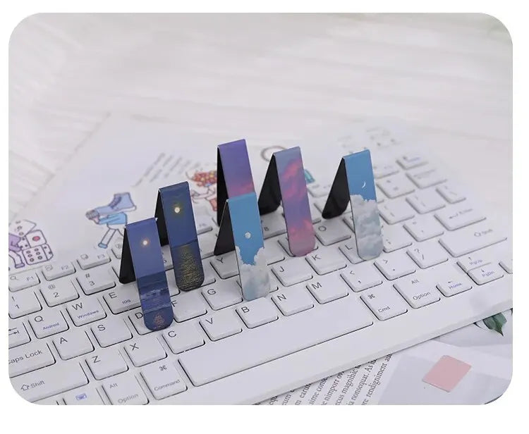 Forest Landscape Magnetic Bookmark Set