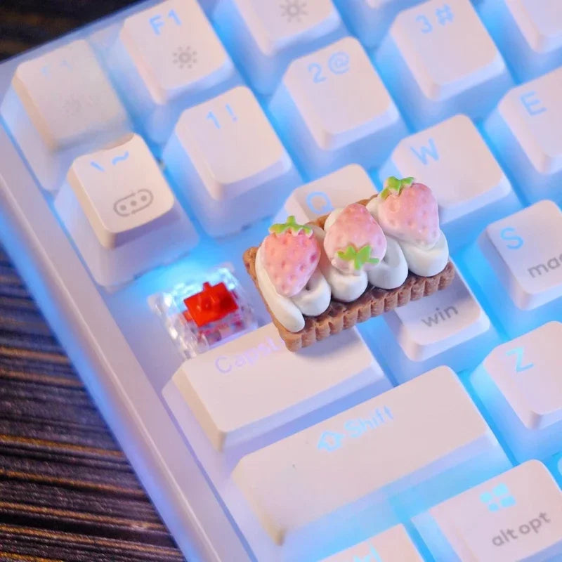 Creative Cute Personality Keycap Peripheral Keycap Custom A Birthday Present Keycap Suitable for Mechanical Keyboard Cross Shaft