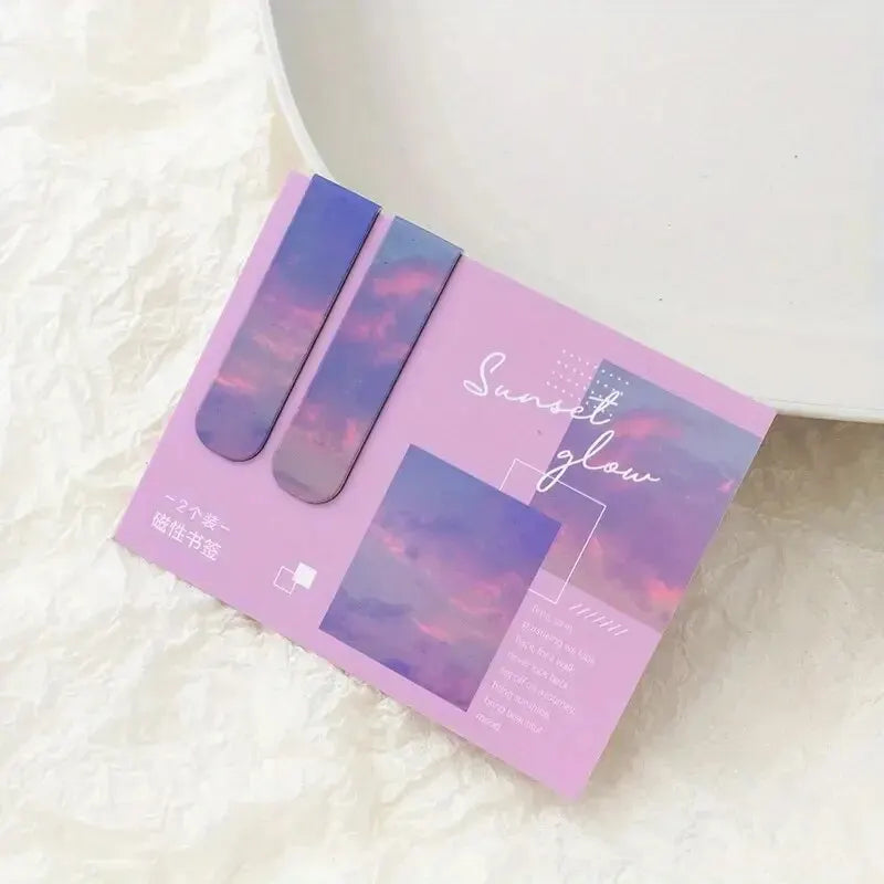 Forest Landscape Magnetic Bookmark Set