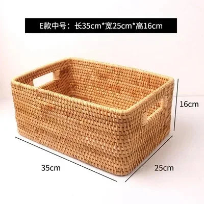 Rattan Bamboo Woven Storage Basket