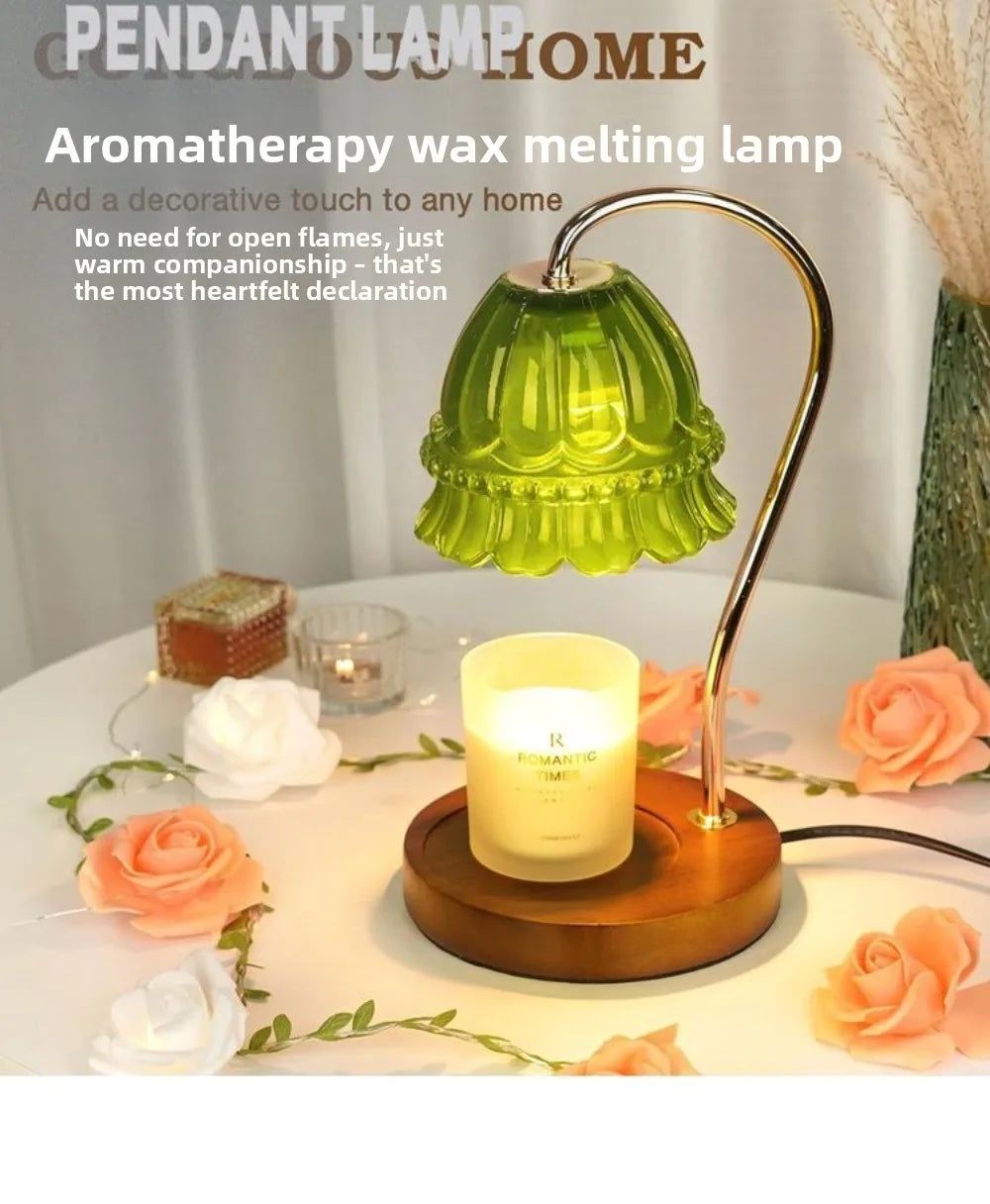 Flower Candle Warmer Lamp with Timer, Dimmable Candle Lamp Warmer, Christmas Birthday Gift, House Warming Decor, For Jar Candles