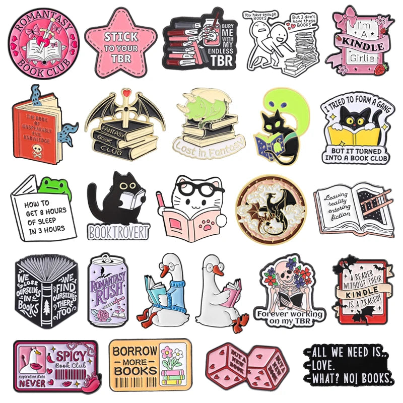 You Have Enough Books Enamel Pin Set