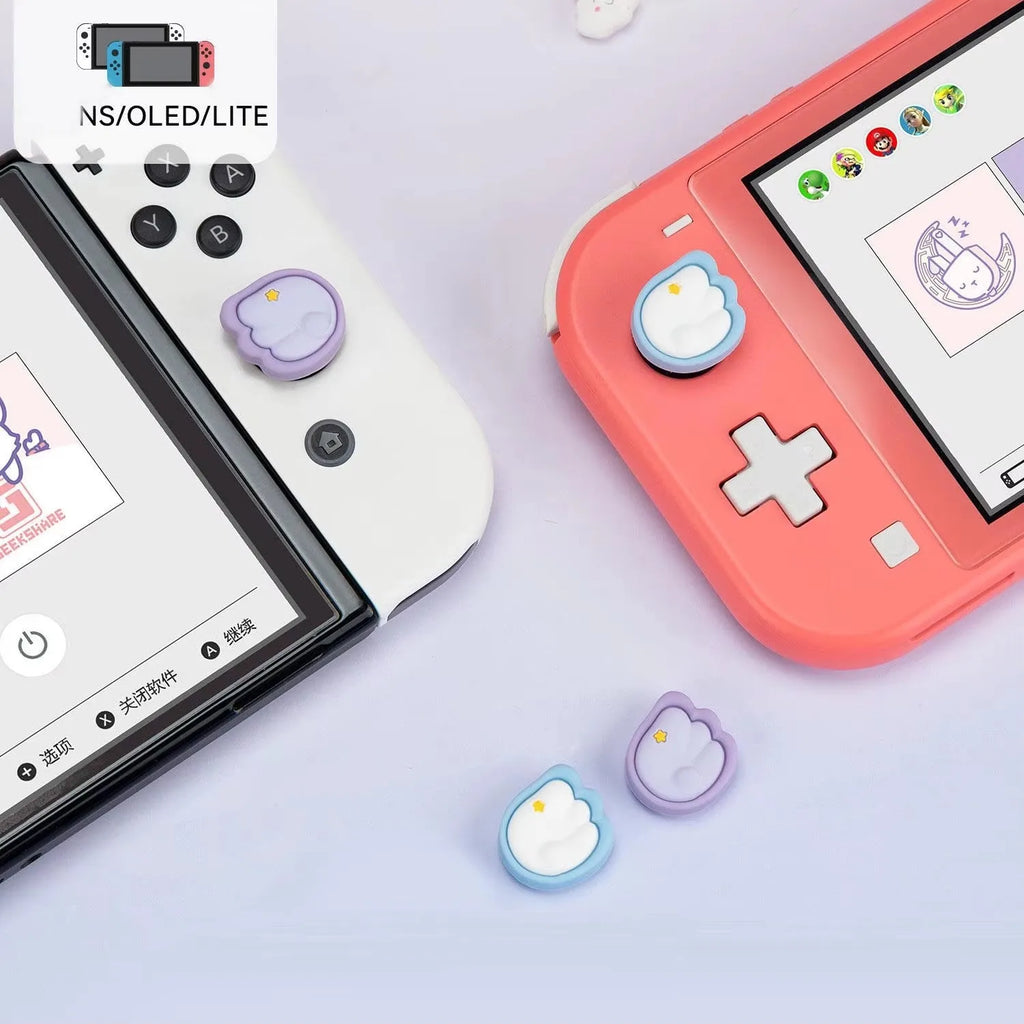 Silicone Joy-Con Thumb Stick Grip Caps for Switch OLED & Lite
