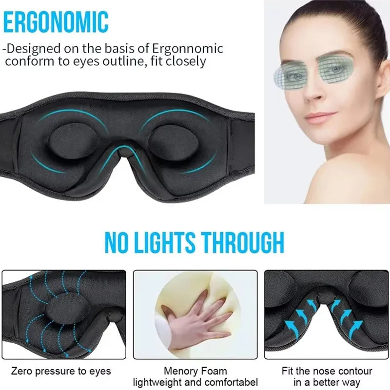 Bluetooth 3D Eye Mask Sleep Headphones