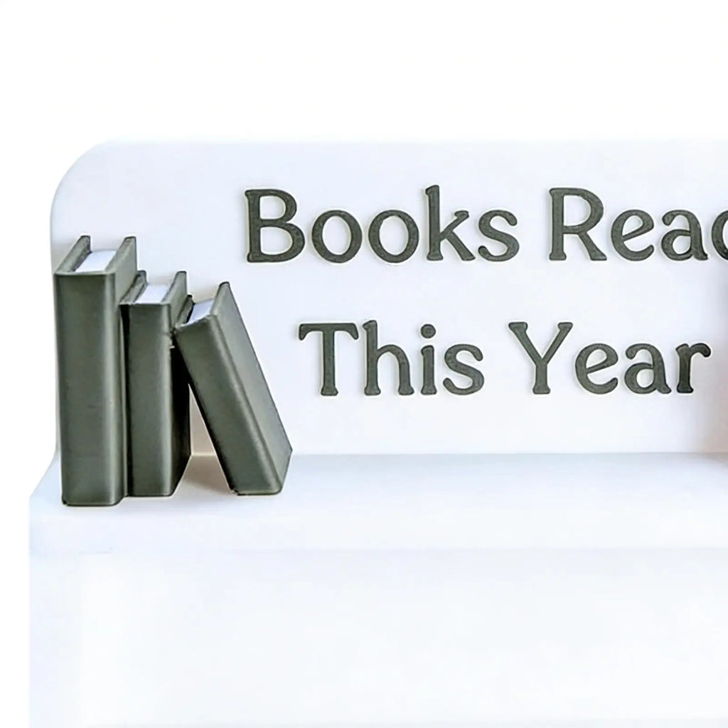 Books Read This Year Counter Bookish Track Shelf Ornament Books Read This Year for Home Librarian Classroom Women Men Kids