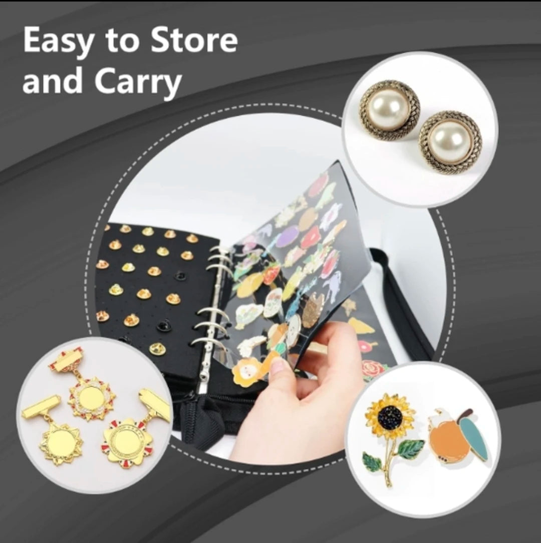 Enamel Pin Display Book & Storage Binder