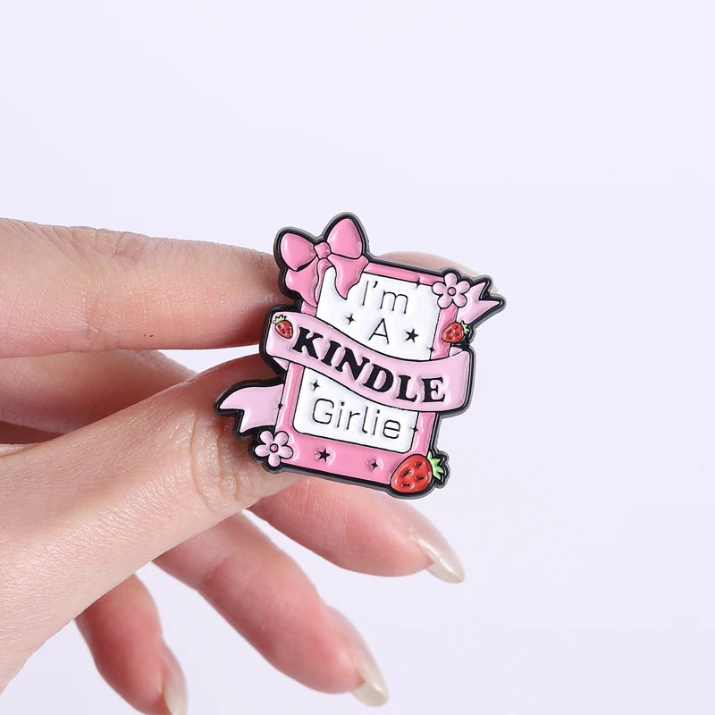 E-Book Reader Enamel Pin