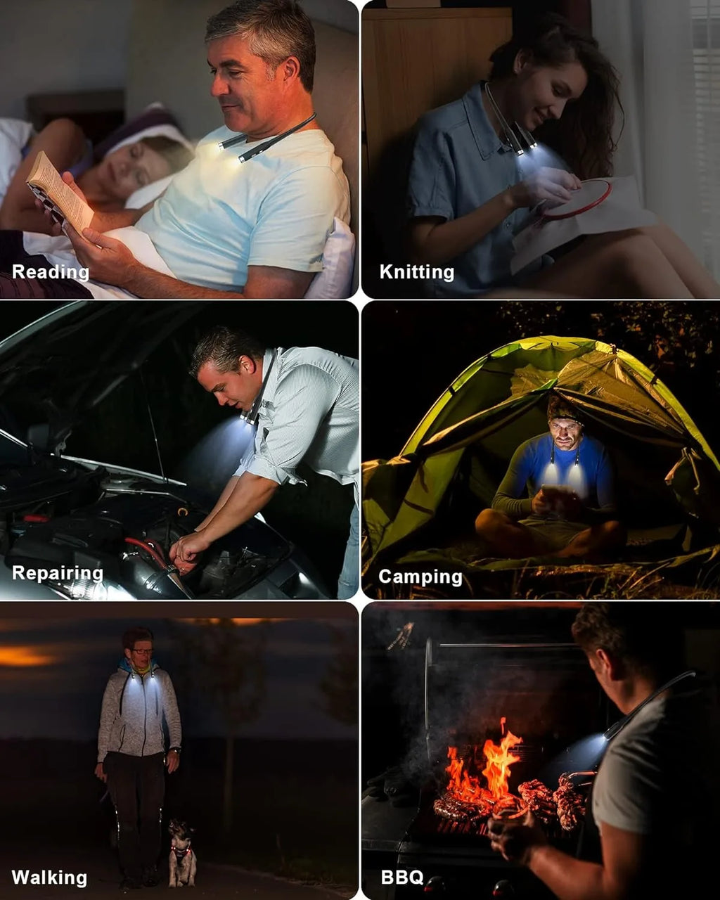 Rechargeable Neck Reading Light