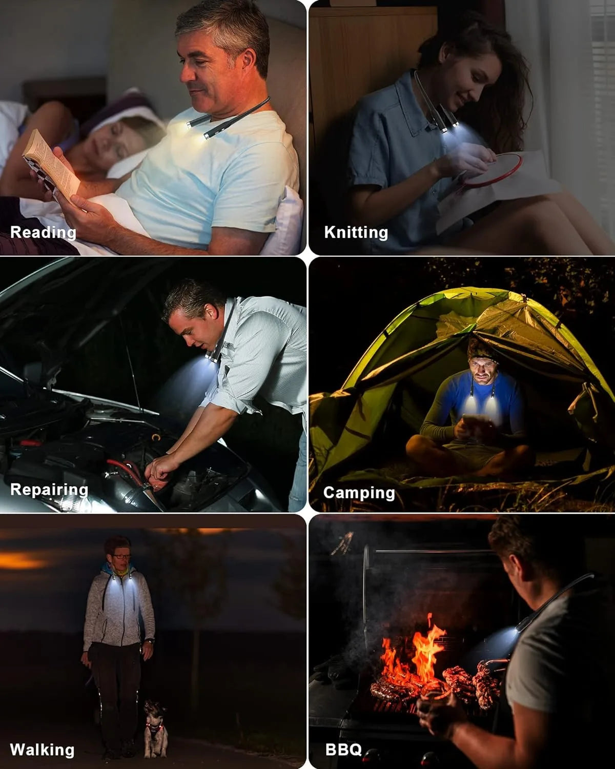 Rechargeable Neck Reading Light