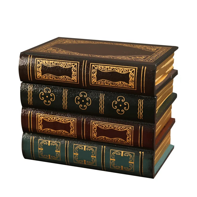 European Retro Faux Book Storage Box