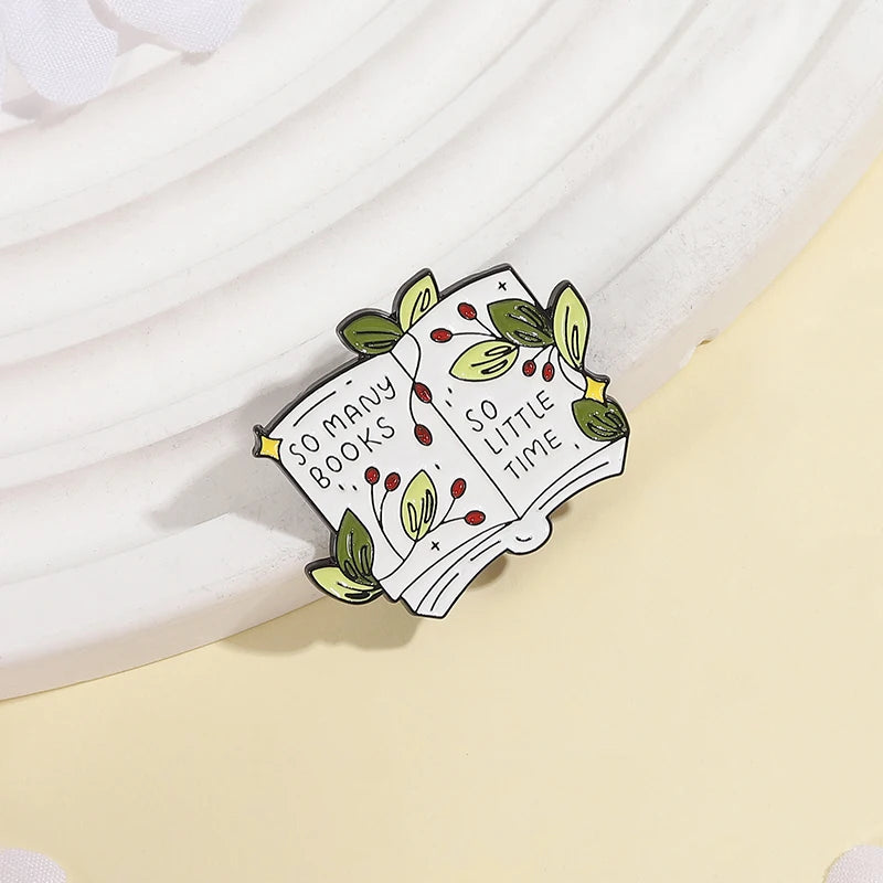 So Many Books So Little Time Enamel Pin
