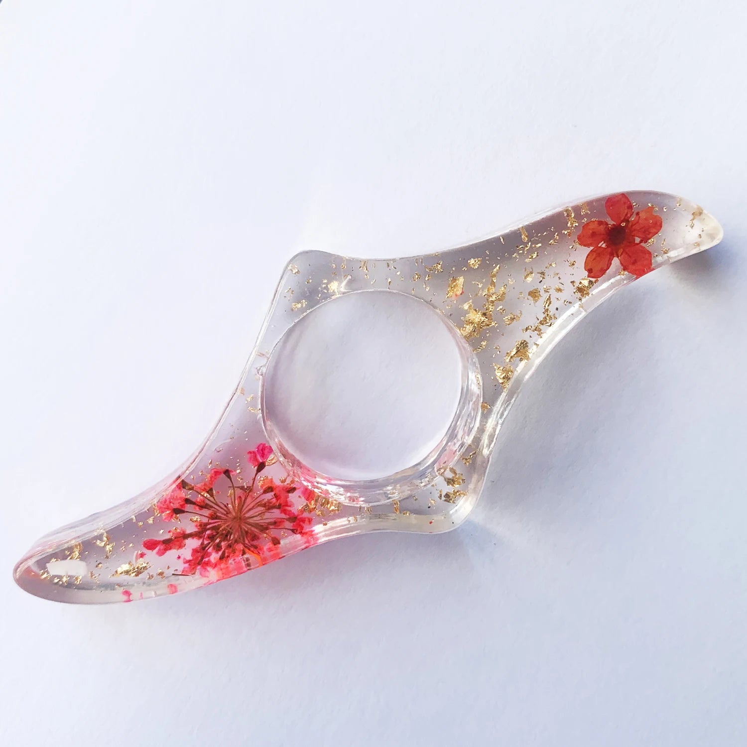 Finger Ring Resin Bookmark