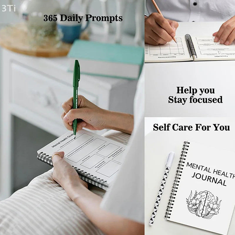 Mental Health & Wellness Journal Planner