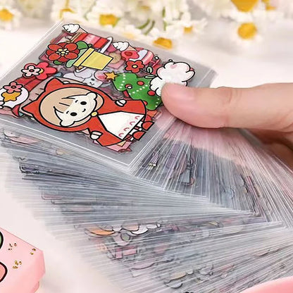 50-Piece Cute Waterproof Sticker Set