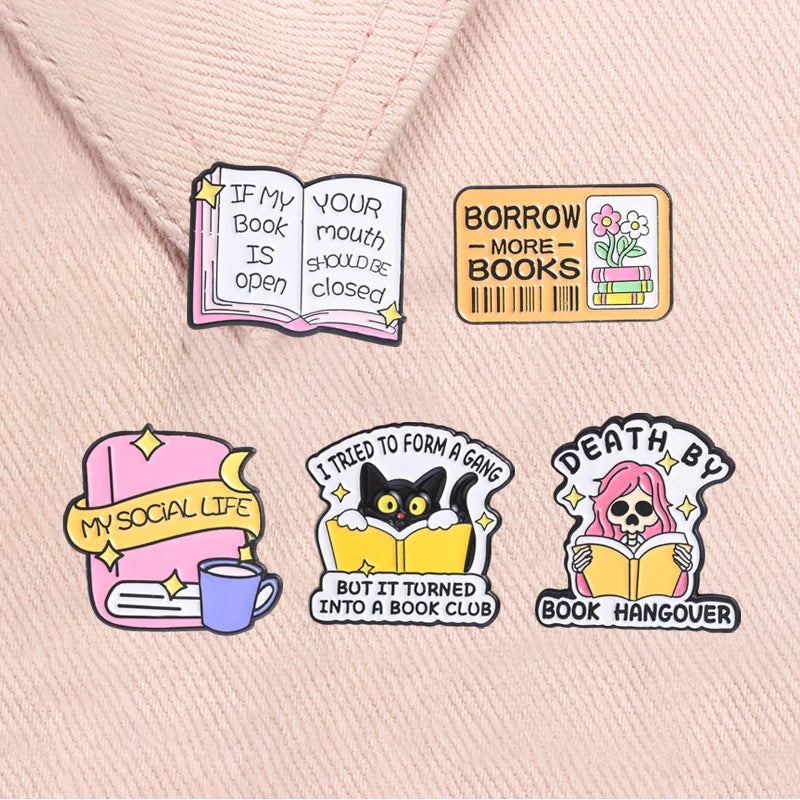 You Have Enough Books Enamel Pin Set