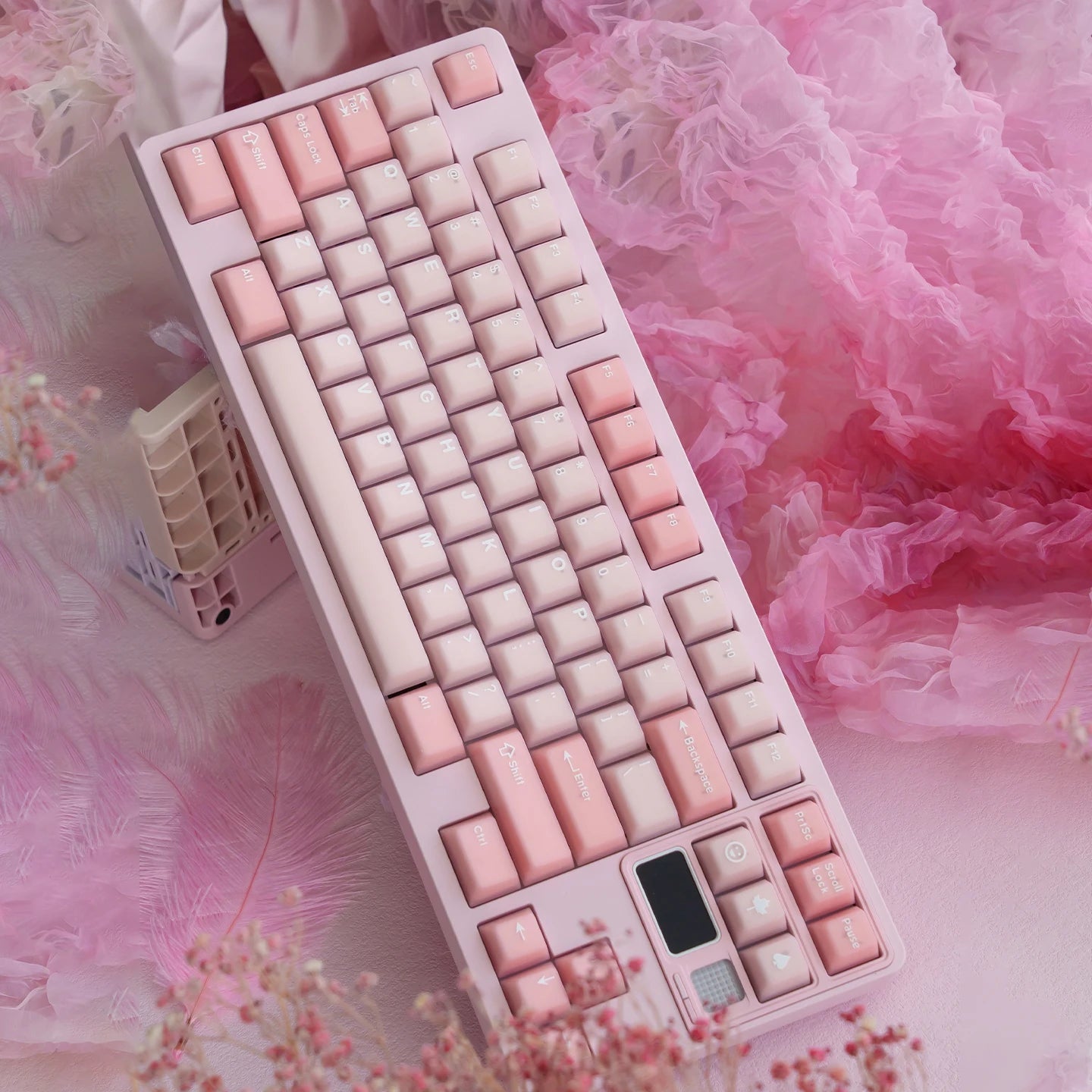 164 Keys Latte Coffee Keycaps Retro Brown Translucent keycaps Cherry Profile Double Shot PBT PC keycap For Mechanical Keyboard