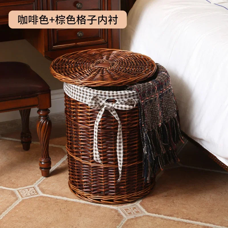 Large Rattan Laundry & Storage Basket