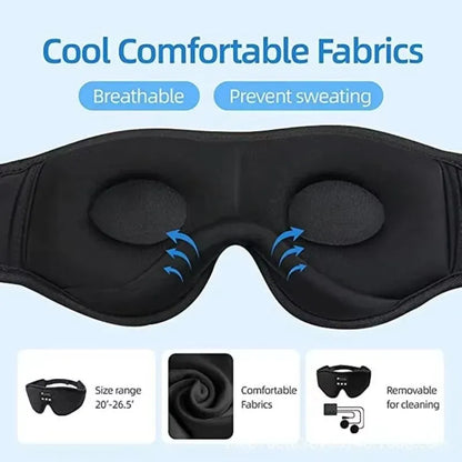 Bluetooth 3D Eye Mask Sleep Headphones