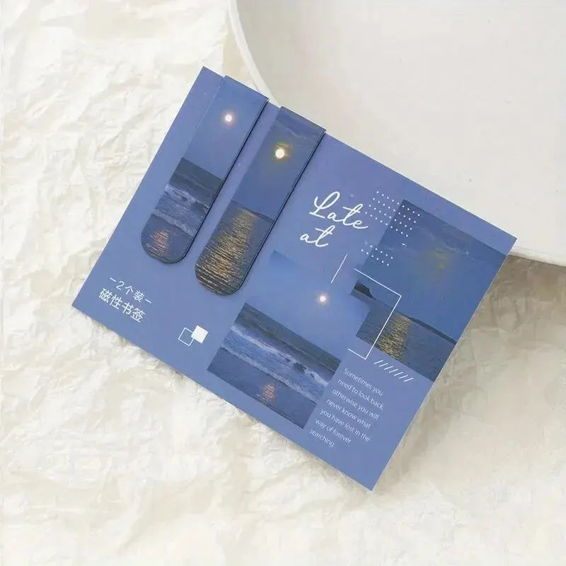 Forest Landscape Magnetic Bookmark Set
