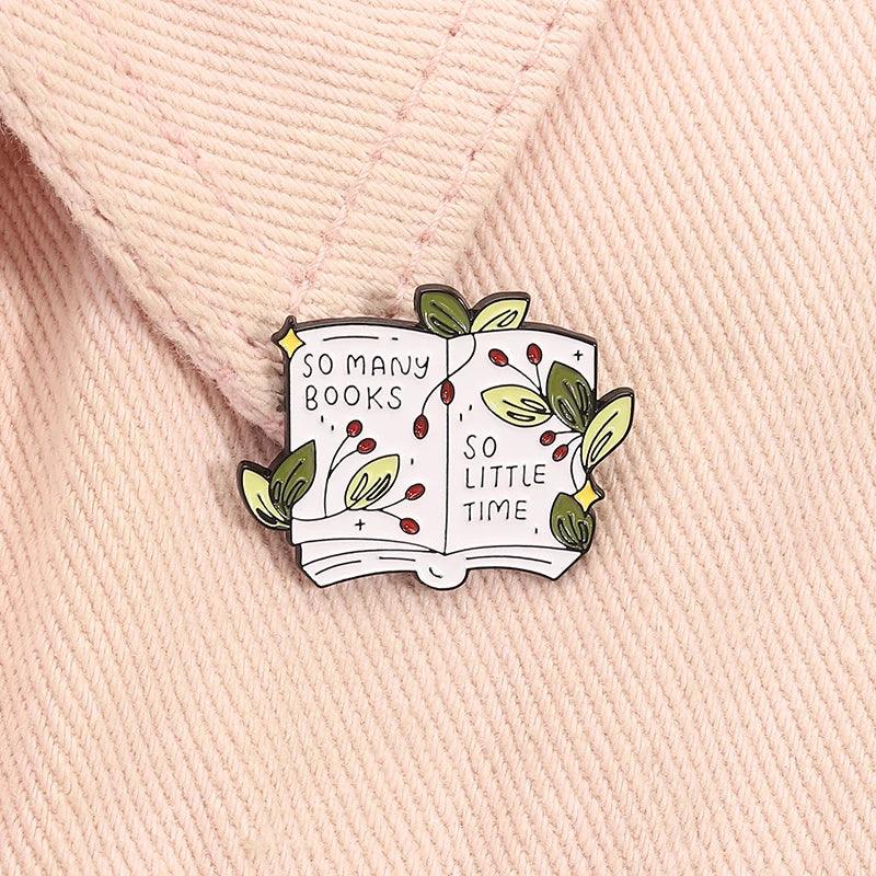 So Many Books So Little Time Enamel Pin