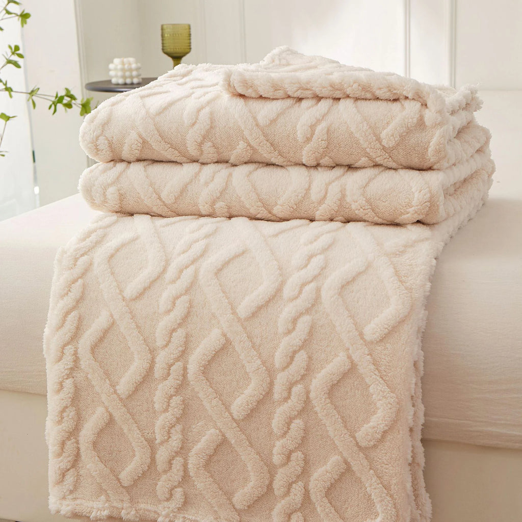 New Winter Sherpa Throw Blanket