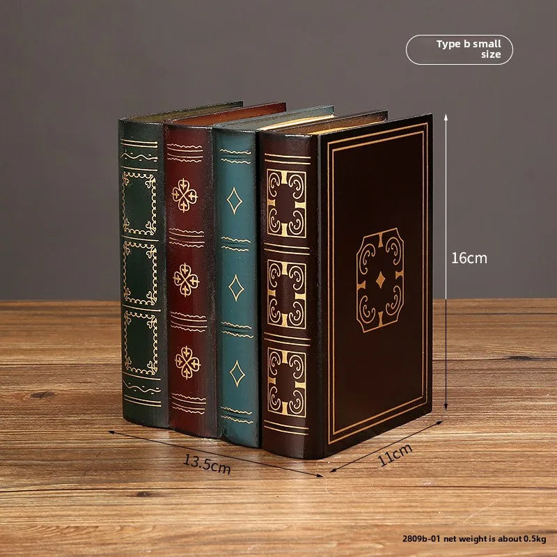 European Retro Faux Book Storage Box