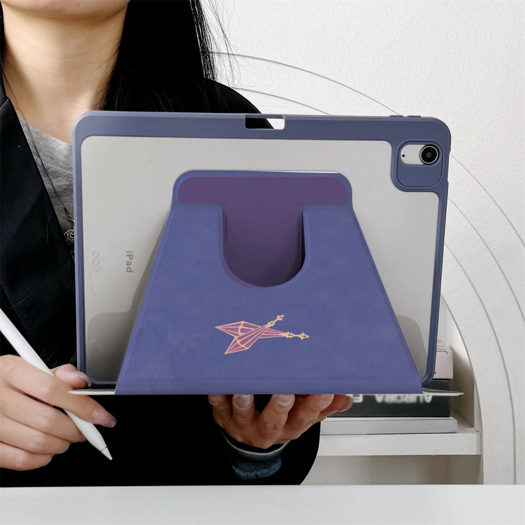 360 ° Rotating Foldable Case to Easily Protect Your Pad: Compatible with iPad Air 6,Air 5,4,10,2024,air m3/a16 2025
